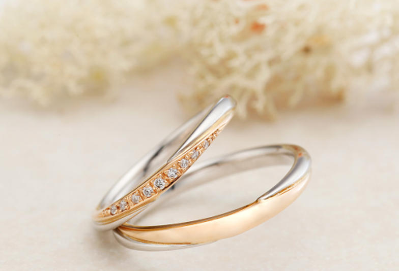 【明石】結婚指輪は普段使いしやすいコンビリングが人気♪